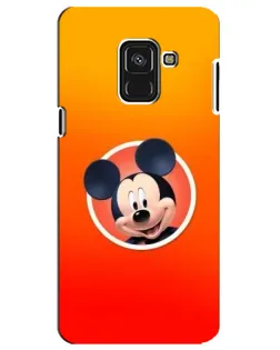 Чехол для Samsung Galaxy A8 Plus 2018 (A730F) с картинкой «Mickey в круге»