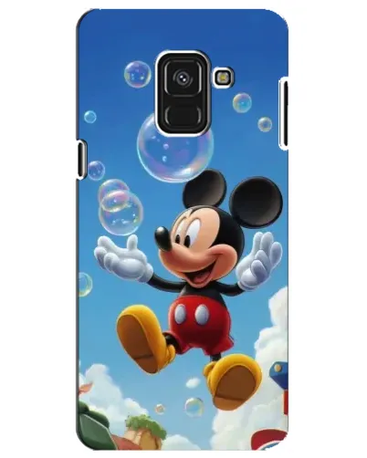 Чехол для Samsung Galaxy A8 Plus 2018 (A730F) с картинкой «Mickey и мыльные пузыри»