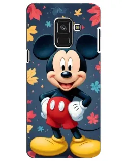 Чехол для Samsung Galaxy A8 Plus 2018 (A730F) с картинкой «Осенний Mickey Mouse»