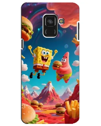 Чехол для Samsung Galaxy A8 Plus 2018 (A730F) с картинкой «Космический фастфуд»