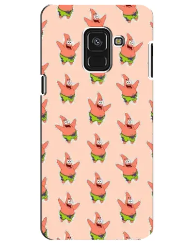 Чехол для Samsung Galaxy A8 Plus 2018 (A730F) с картинкой «Патрик Стар паттерн»