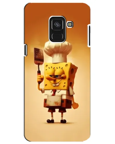 Чехол для Samsung Galaxy A8 Plus 2018 (A730F) с картинкой «Губка Боб повар»