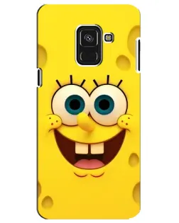 Чехол для Samsung Galaxy A8 Plus 2018 (A730F) с картинкой «Губка Боб улыбка»