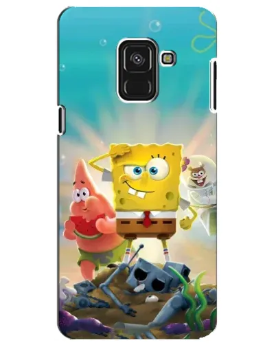 Чехол для Samsung Galaxy A8 Plus 2018 (A730F) с картинкой «Спанч Боб победитель»