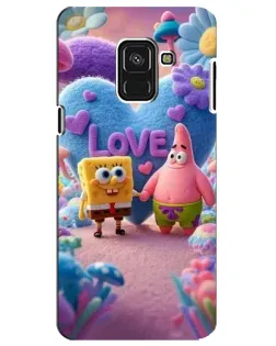 Чехол для Samsung Galaxy A8 Plus 2018 (A730F) с картинкой «Губка Боб Патрик»