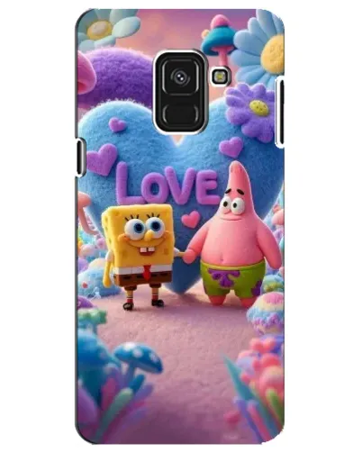 Чехол для Samsung Galaxy A8 Plus 2018 (A730F) с картинкой «Губка Боб Патрик»