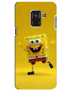 Чехол для Samsung Galaxy A8 Plus 2018 (A730F) с картинкой «Позитивный Губка Боб»