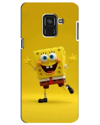 Чехол для Samsung Galaxy A8 Plus 2018 (A730F) с картинкой «Позитивный Губка Боб»