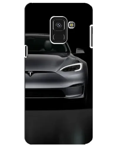 Чохол для Samsung Galaxy A8 Plus 2018 (A730F) з картинкою «Tesla Model S Look»