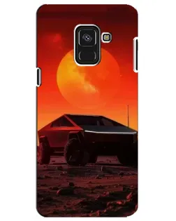 Чохол для Samsung Galaxy A8 Plus 2018 (A730F) з картинкою «Cybertruck на Марсі»