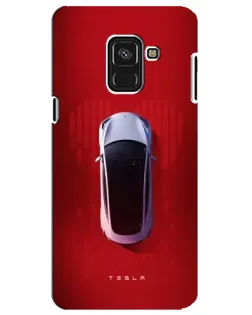 Чохол для Samsung Galaxy A8 Plus 2018 (A730F) з картинкою «Tesla Top View»