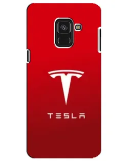 Чохол для Samsung Galaxy A8 Plus 2018 (A730F) з картинкою «Tesla Red Classic»