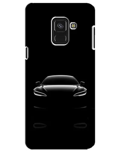 Чохол для Samsung Galaxy A8 Plus 2018 (A730F) з картинкою «Силует Tesla Night»