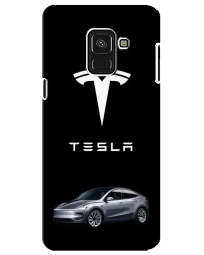 Чохол для Samsung Galaxy A8 Plus 2018 (A730F) з картинкою «Tesla Model Y»