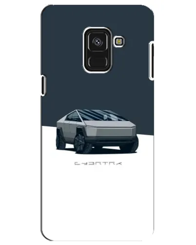 Чохол для Samsung Galaxy A8 Plus 2018 (A730F) з картинкою «Сріблястий Cybertruck Tesla»
