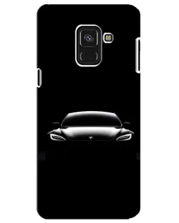 Чохол для Samsung Galaxy A8 Plus 2018 (A730F) з картинкою «Фари Tesla Night»