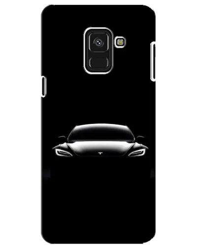 Чохол для Samsung Galaxy A8 Plus 2018 (A730F) з картинкою «Фари Tesla Night»