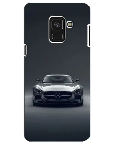 Чохол для Samsung Galaxy A8 Plus 2018 (A730F) з картинкою «Mercedes на чорному»