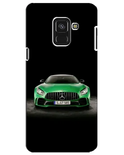 Чохол для Samsung Galaxy A8 Plus 2018 (A730F) з картинкою «Mercedes — неоновий лого»