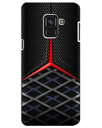 Чохол для Samsung Galaxy A8 Plus 2018 (A730F) з картинкою «Mercedes Carbon Grid»
