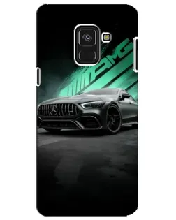 Чохол для Samsung Galaxy A8 Plus 2018 (A730F) з картинкою «Темний Mercedes AMG»