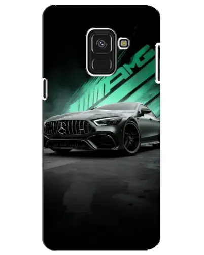 Чохол для Samsung Galaxy A8 Plus 2018 (A730F) з картинкою «Темний Mercedes AMG»