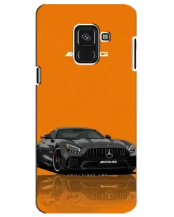 Чохол для Samsung Galaxy A8 Plus 2018 (A730F) з картинкою «Помаранчевий Mercedes AMG»