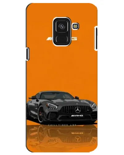 Чохол для Samsung Galaxy A8 Plus 2018 (A730F) з картинкою «Помаранчевий Mercedes AMG»