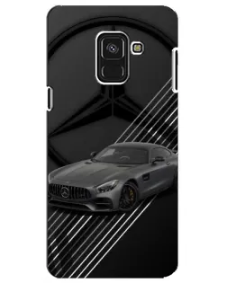 Чохол для Samsung Galaxy A8 Plus 2018 (A730F) з картинкою «Mercedes AMG — графіка»