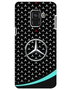 Чохол для Samsung Galaxy A8 Plus 2018 (A730F) з картинкою «Mercedes — бірюзовий акцент»