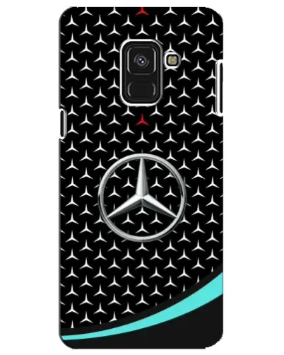 Чохол для Samsung Galaxy A8 Plus 2018 (A730F) з картинкою «Mercedes — бірюзовий акцент»