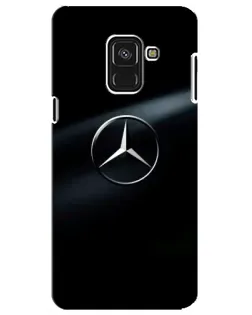 Чохол для Samsung Galaxy A8 Plus 2018 (A730F) з картинкою «Mercedes на металі»