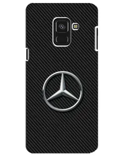 Чохол для Samsung Galaxy A8 Plus 2018 (A730F) з картинкою «Карбоновий Mercedes стиль»