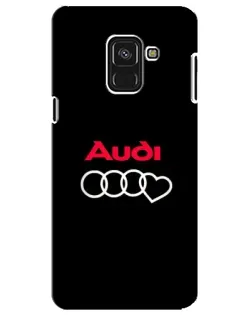 Чохол для Samsung Galaxy A8 Plus 2018 (A730F) з картинкою «Логотип Audi Heart»