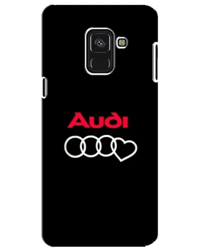 Чехол для Samsung Galaxy A8 Plus 2018 (A730F) с картинкой «Логотип Audi Heart»