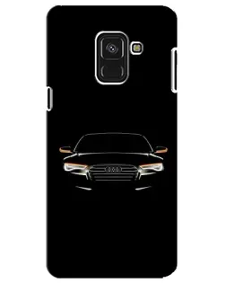 Чехол для Samsung Galaxy A8 Plus 2018 (A730F) с картинкой «Audi — ночной контур»