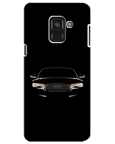 Чехол для Samsung Galaxy A8 Plus 2018 (A730F) с картинкой «Audi — ночной контур»