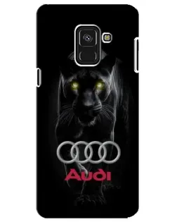 Чехол для Samsung Galaxy A8 Plus 2018 (A730F) с картинкой «Пантера и Audi»