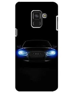 Чехол для Samsung Galaxy A8 Plus 2018 (A730F) с картинкой «Audi в неоне»