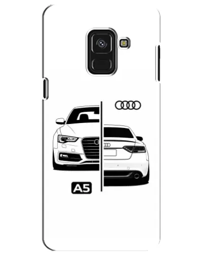 Чехол для Samsung Galaxy A8 Plus 2018 (A730F) с картинкой «Audi — контрастный дизайн»