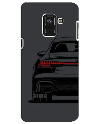 Чехол для Samsung Galaxy A8 Plus 2018 (A730F) с картинкой «Задняя часть Audi — арт»