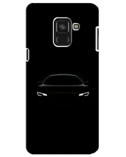 Чехол для Samsung Galaxy A8 Plus 2018 (A730F) с картинкой «Взгляд Audi в темноте»