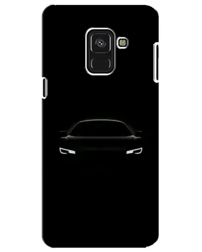 Чехол для Samsung Galaxy A8 Plus 2018 (A730F) с картинкой «Взгляд Audi в темноте»