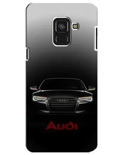 Чехол для Samsung Galaxy A8 Plus 2018 (A730F) с картинкой «Audi — градиентный контур»