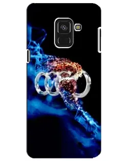 Чехол для Samsung Galaxy A8 Plus 2018 (A730F) с картинкой «Энергия лого Audi»