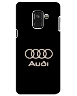 Чехол для Samsung Galaxy A8 Plus 2018 (A730F) с картинкой «Audi — золотой логотип»