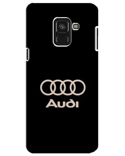 Чехол для Samsung Galaxy A8 Plus 2018 (A730F) с картинкой «Audi — золотой логотип»