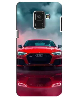Чехол для Samsung Galaxy A8 Plus 2018 (A730F) с картинкой «Audi RS — красный стиль»