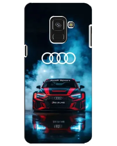Чехол для Samsung Galaxy A8 Plus 2018 (A730F) с картинкой «Audi Sport — неон»
