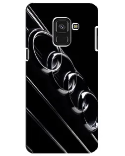 Чехол для Samsung Galaxy A8 Plus 2018 (A730F) с картинкой «Audi — абстрактные кольца»